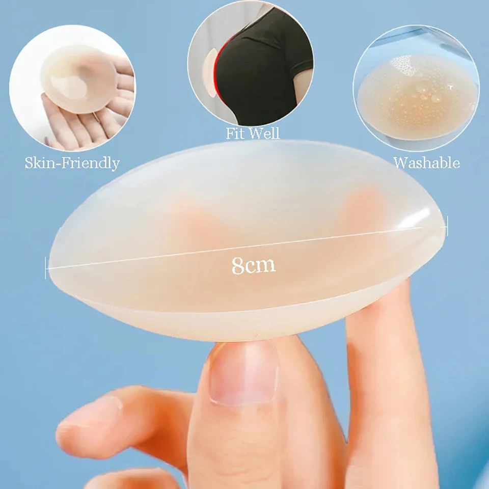 Strapless Bra Adhesive - 2 Pairs Ultra Thin Reusable Nipple